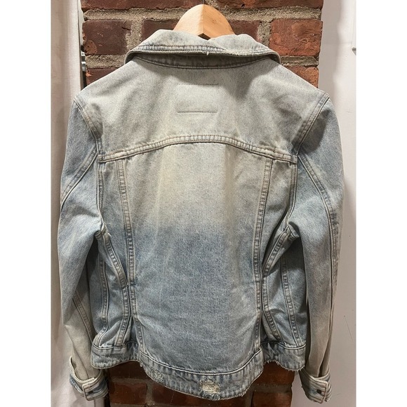 BLANKNYC Denim Light Wash Distressed Jean Jacket M - Picture 6 of 11